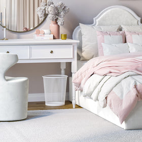 Seville Classics 2-pack, white finish, perfect for home or office recycling.