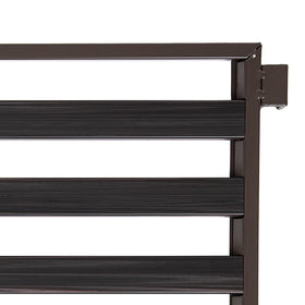 Stackable design saves vertical space in any room.