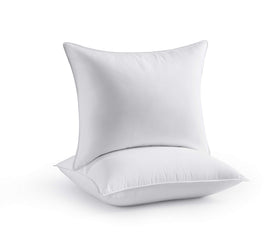Seward Park 2-pack bed pillow packshot shows 20x26 size for easy sham fitting.