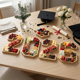 sewrung 2026 graduation numbers 6 on display as a practical snack tray
