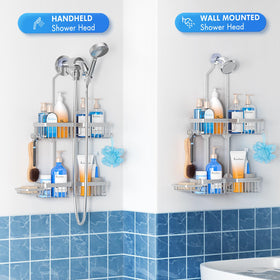 Sewulidon anti-slip top keeps caddy stable on the shower head.