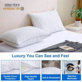 Seyfote queen-size 2-pack on bed setup, ready for shared sleep.