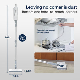Seyola steam mop with adjustable steam output for varied surfaces