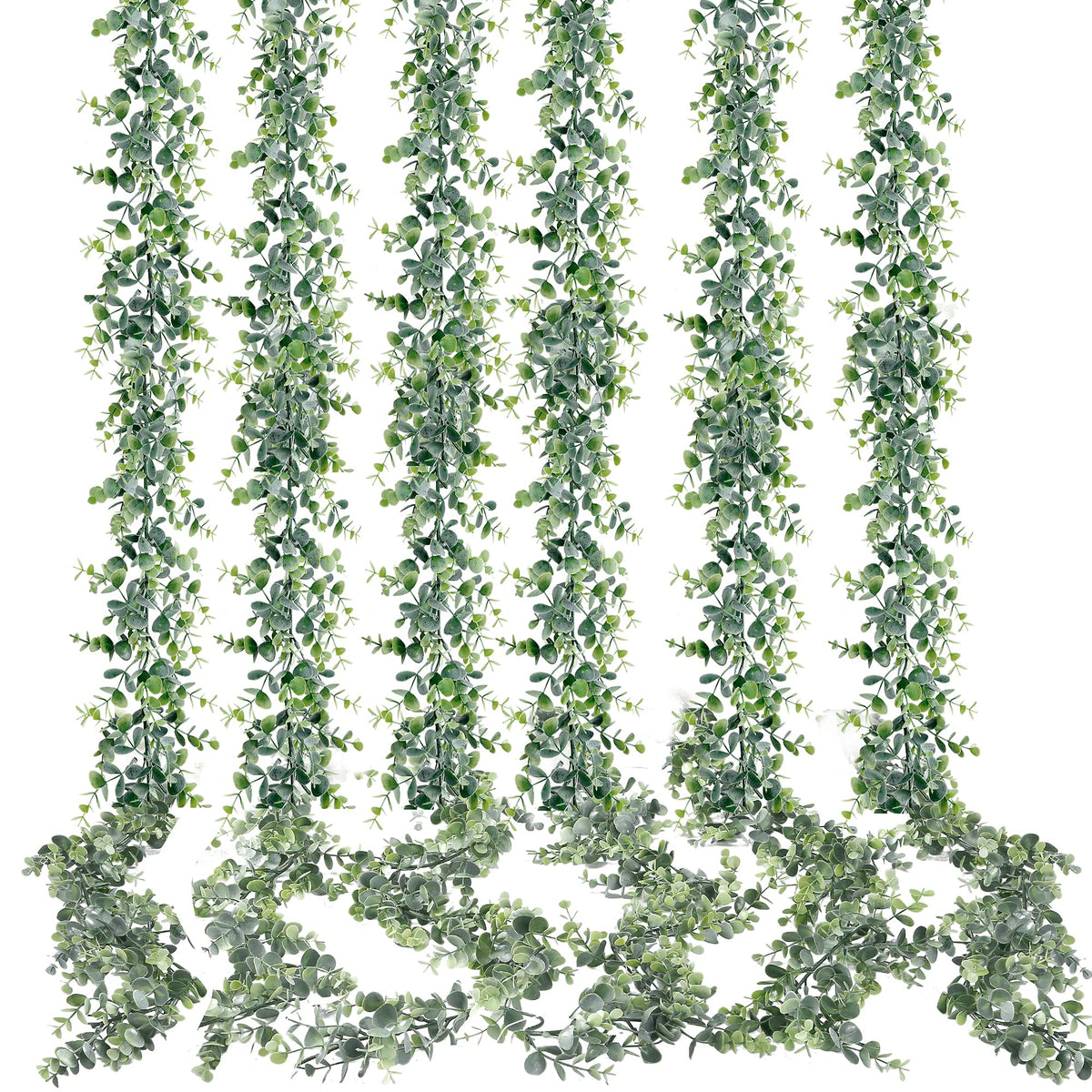 Sggvecsy eucalyptus garland with dense greenery for dramatic wedding backdrops