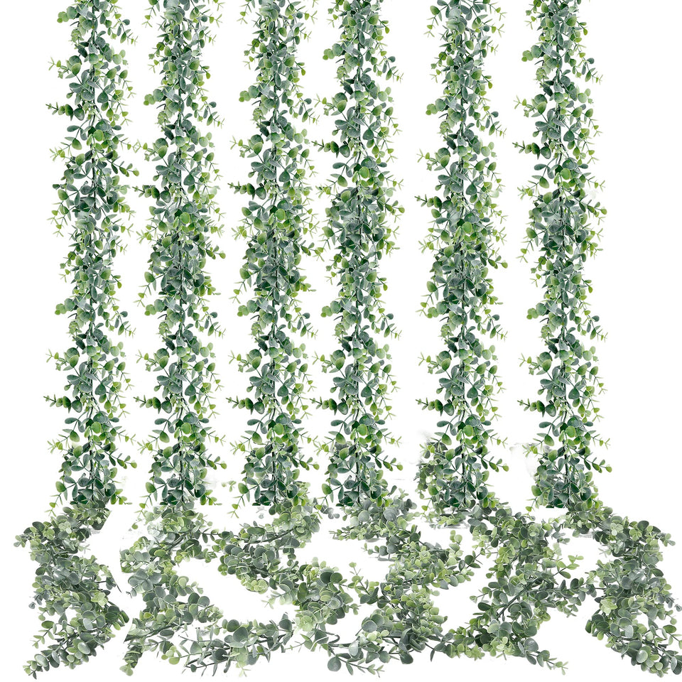 Sggvecsy eucalyptus garland with dense greenery for dramatic wedding backdrops