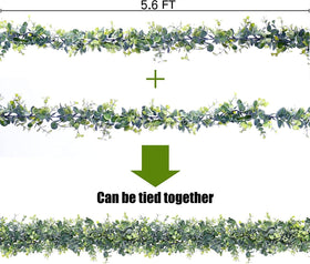 Sggvecsy artificial eucalyptus garland durable and easy to clean