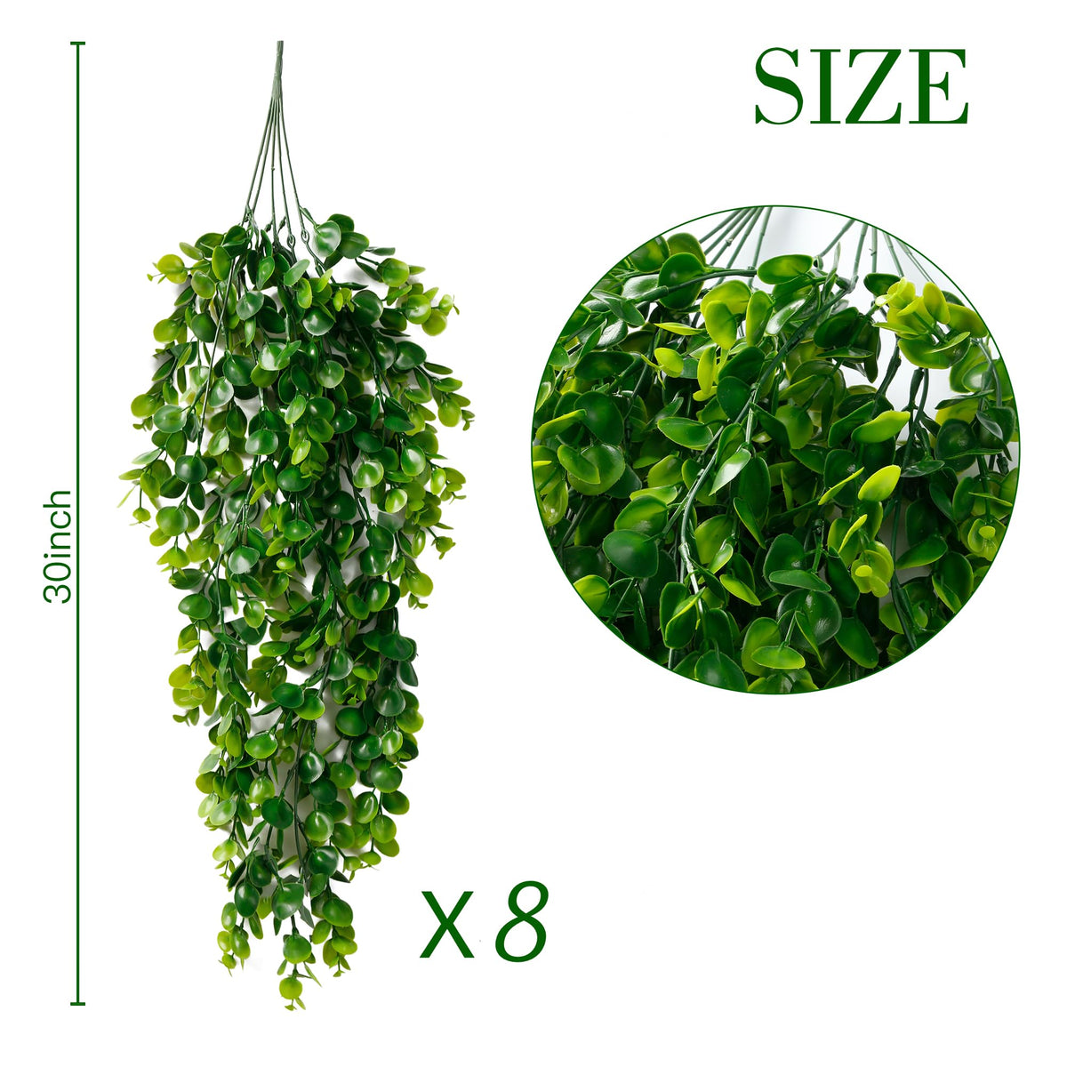 Sggvecsy easy-care artificial plant kit for quick setup