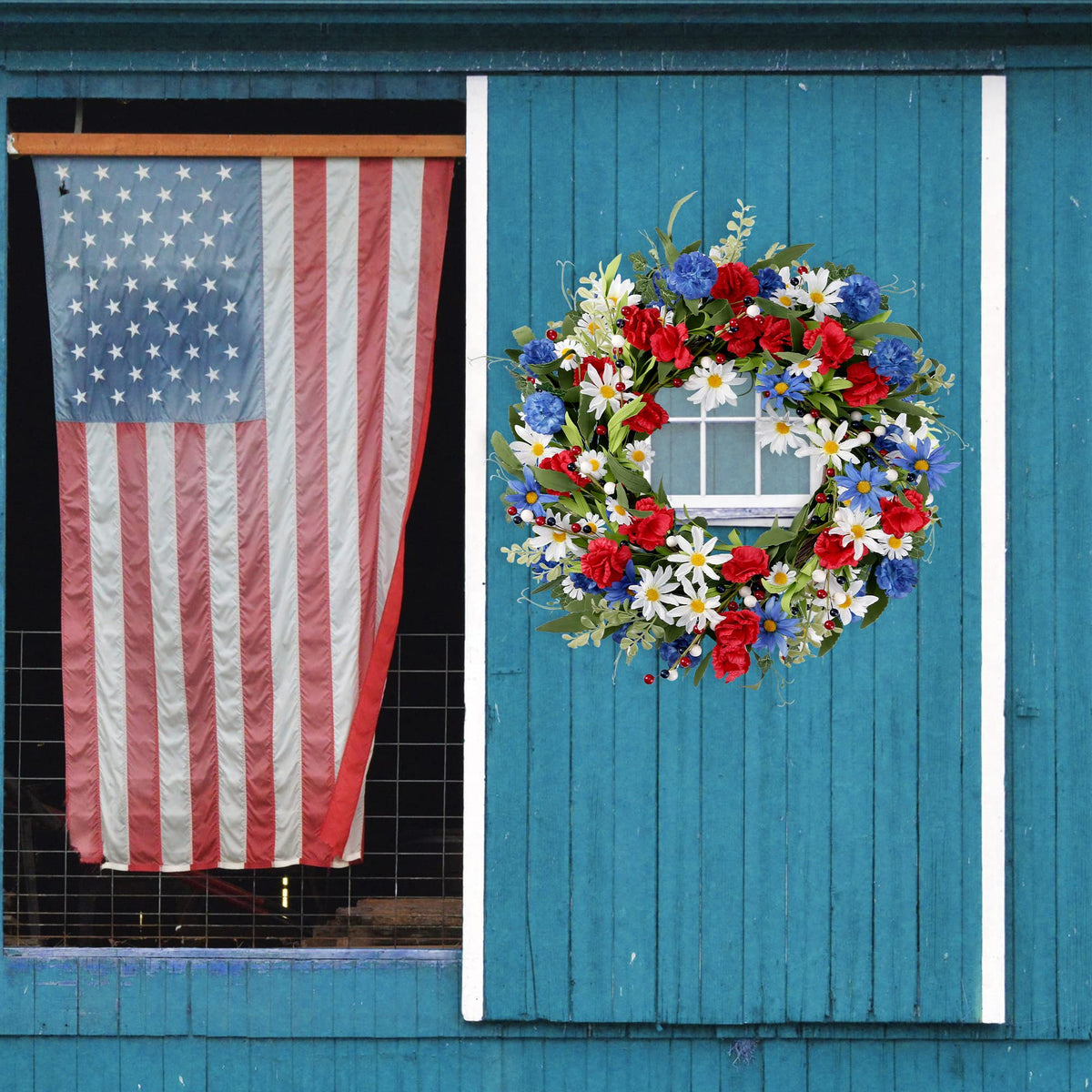 Sggvecsy iron-wire wreath shape enables easy customization and hanging