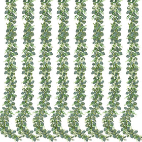 Sggvecsy eucalyptus garland 6ft strand enhances indoor decor with low-maintenance versatility.