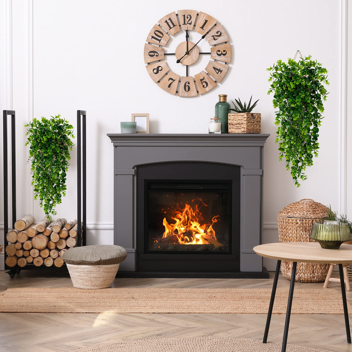 Sggvecsy fake greenery vines 30-inch suitable for walls and shelves