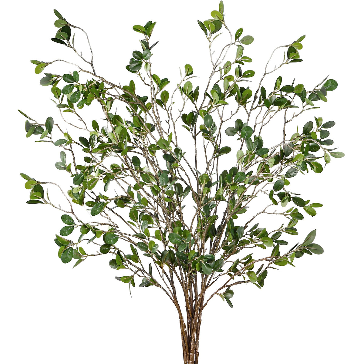 Sggvecsy ficus branches 43 inch in a vase, lifelike leaves for elegant home decor.