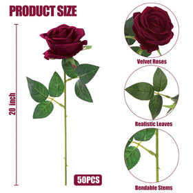 Sggvecsy burgundy roses add timeless decor to homes.