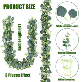 Sggvecsy indoor-outdoor garland suits walls, mantles, or doors.