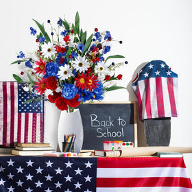 Sggvecsy memorial flowers with adjustable iron-wire stems for versatile displays.