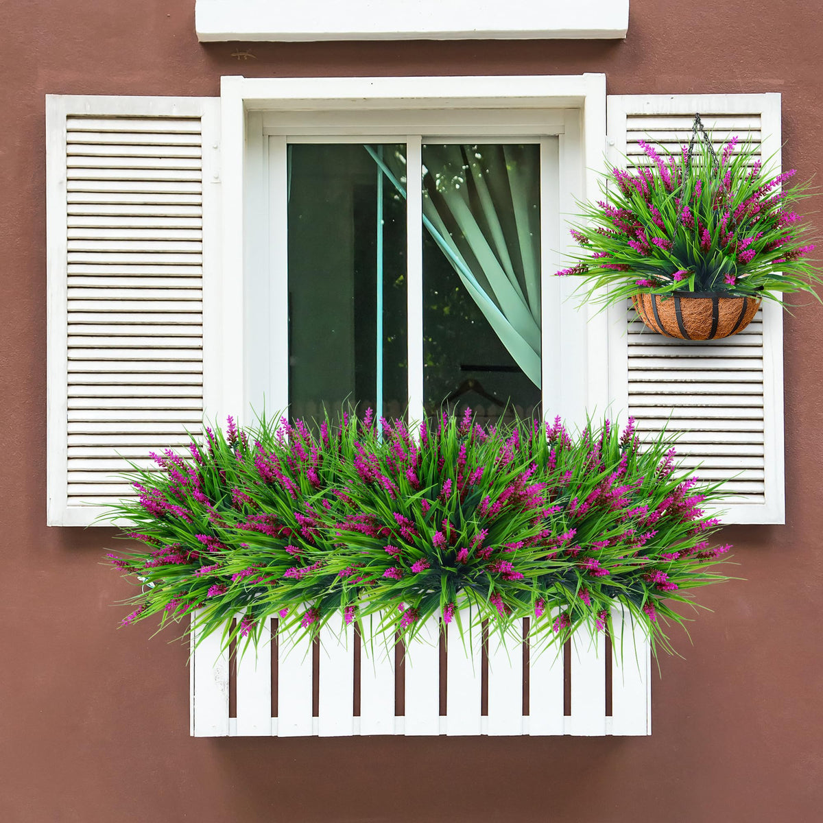 Sggvecsy monkey grass bundle adds vibrant focal points to shelves.