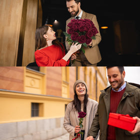 Sggvecsy velvet roses make a lasting Valentine gift.