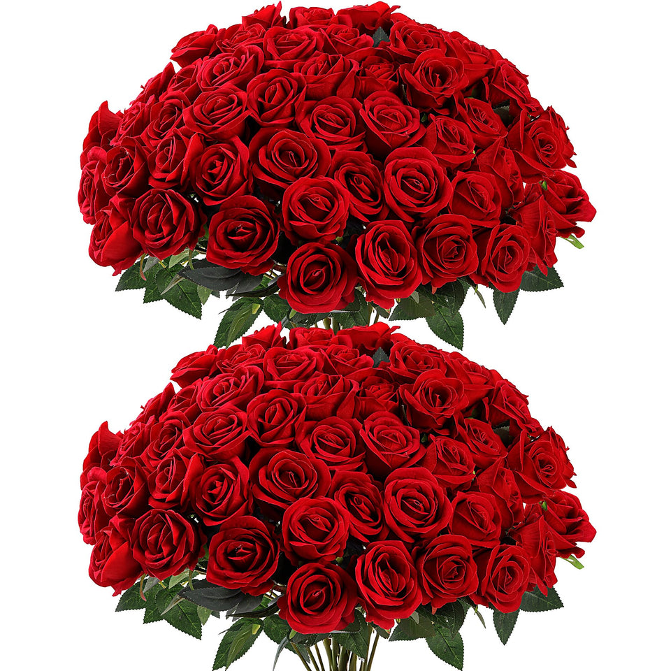 Sggvecsy velvet rose set at twenty-inch height for timeless wedding centerpieces.