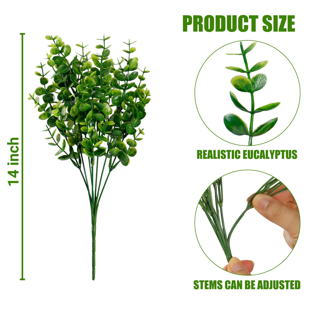 Sggvecsy wedding decor artificial greenery creates natural-looking bouquets and accents.