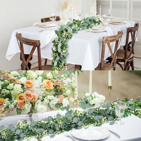 Sggvecsy wedding decor eucalyptus vines add lush greenery to venues.