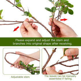 Sggvecsy wedding and home decoration greenery that stays fresh-looking and reusable.