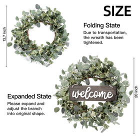 Sggvecsy wreath displayed above a fireplace enhances farmhouse style and seasonal charm.