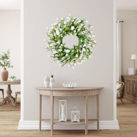 Sggvecsy wreath on door suits indoor and outdoor seasonal decorating