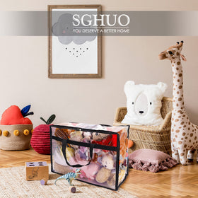 SGHUO 60L capacity bag, close-up, clear vinyl for quick content visibility