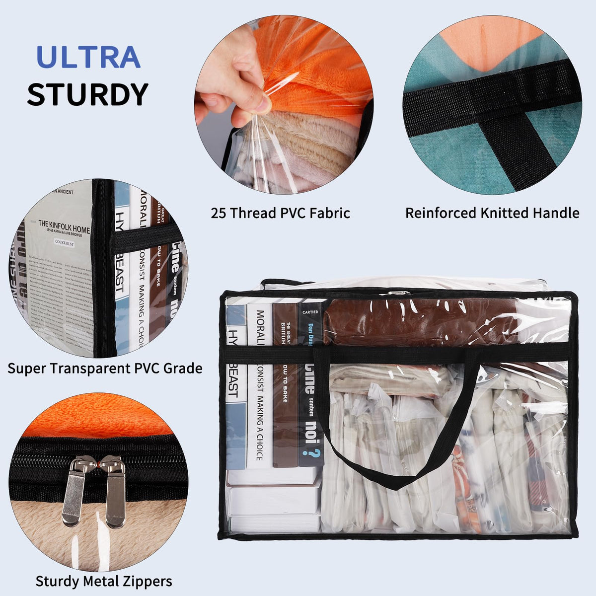 SGHUO zipper detail with double sliders enables easy access