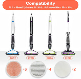 Sgizoku ABS cleaning fleece mop pad offering heat resistance and grip.