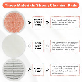 Sgizoku reusable mop pad dries quickly for reuse after cleaning.