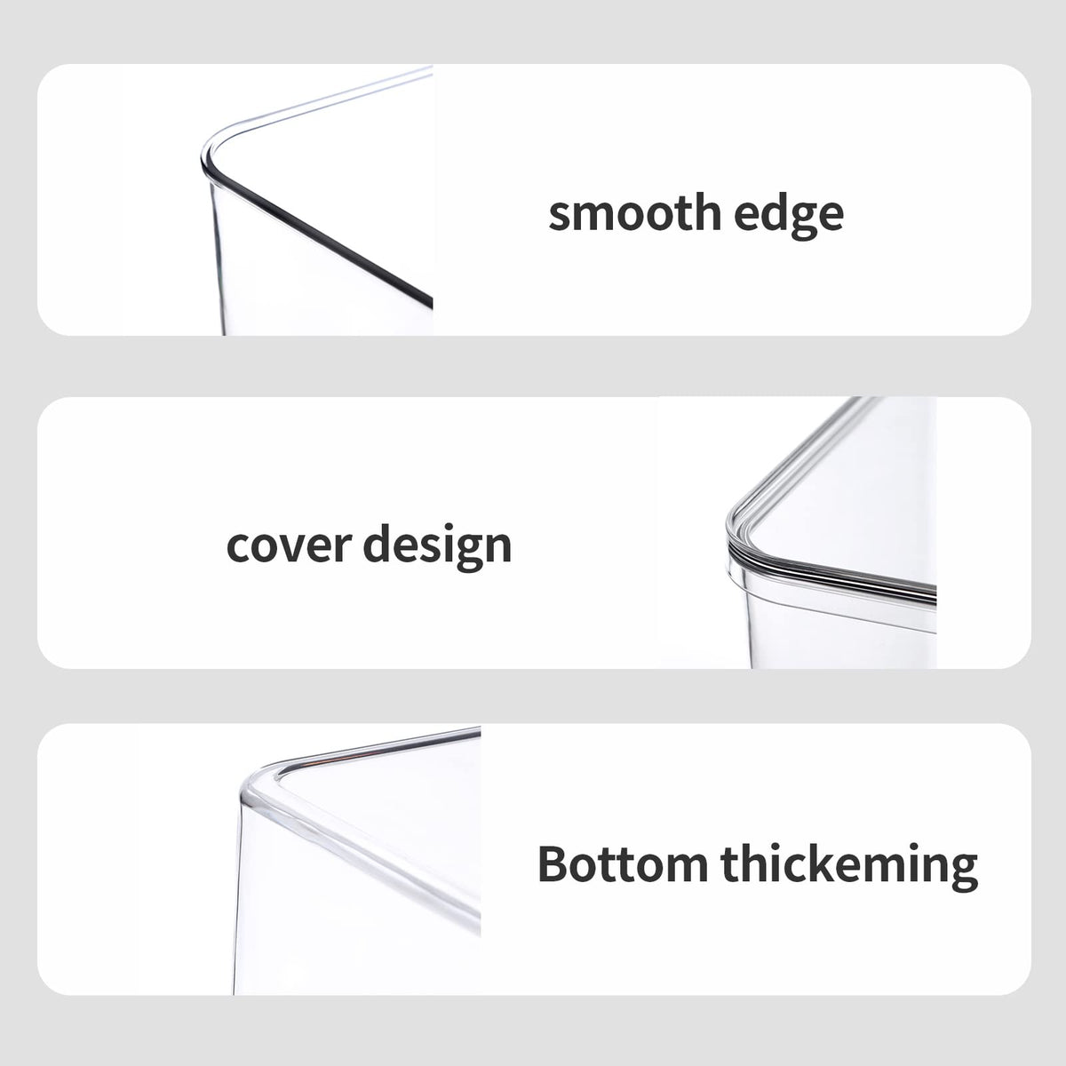 Sgoostood stackable bins maximize closet space and simplify storage.