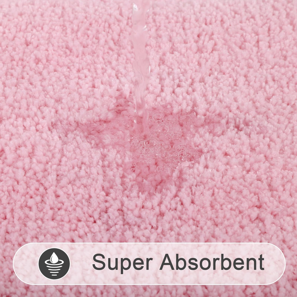 SHACOS microfiber absorbent material soaks up moisture quickly.