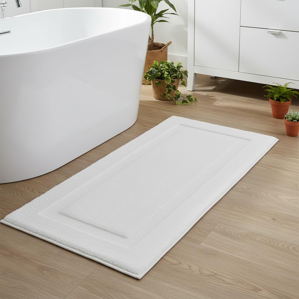 SHACOS bathroom mat with care guidance for long-lasting performance.