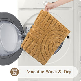 SHACOS multi-purpose bathroom rug placed in bath or hallway