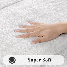 SHACOS non-slip backing anchors rugs on damp bathroom floors