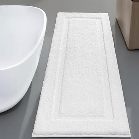 SHACOS washable bath rug 24x60 offers easy maintenance and quick refresh.