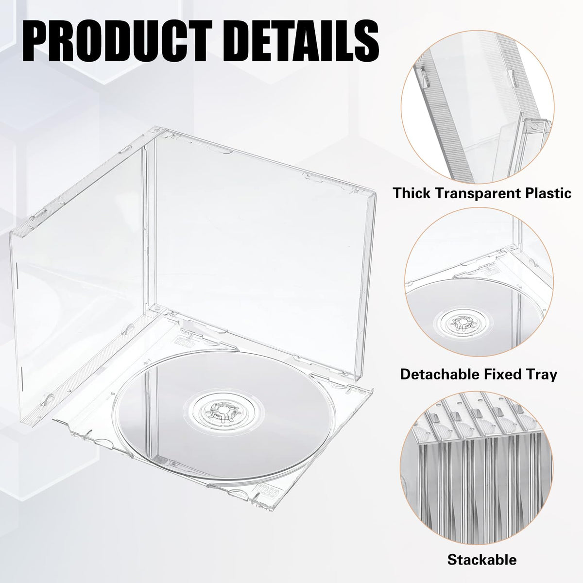 SHANDERBAR 25-pack open tray displays secure single-disc protection