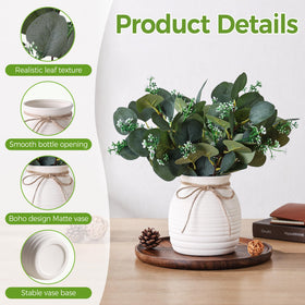 Shanranplus housewarming gift idea with artificial eucalyptus arrangement.