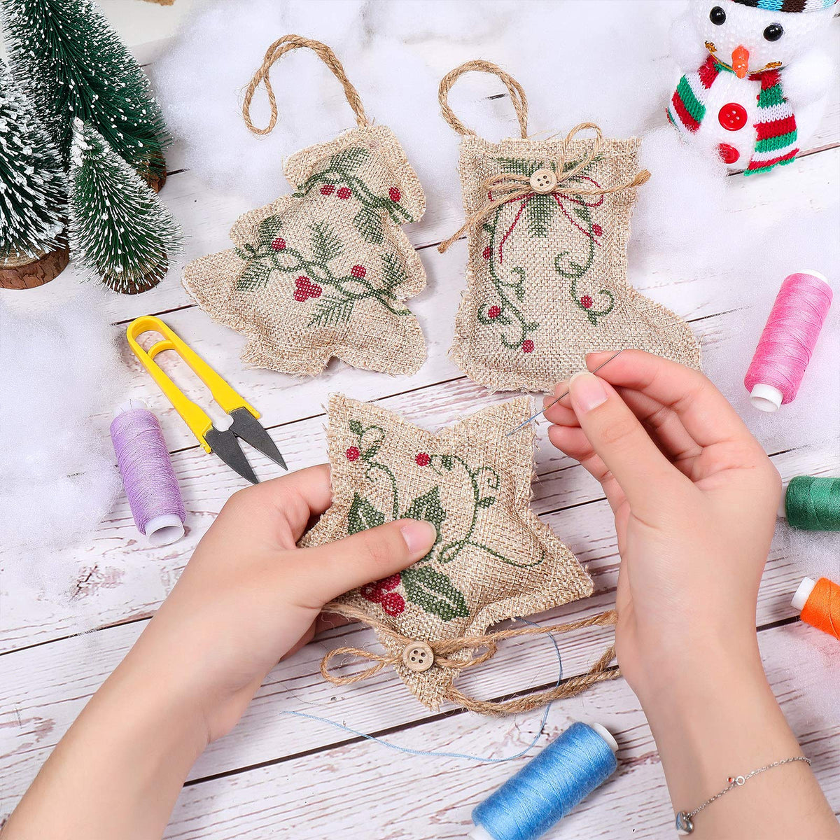Shappy family decorating with snow showcases easy seasonal creativity.