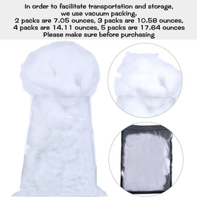 Shappy fluffy white snow closeup showing soft texture for crafts.