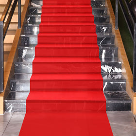 Shappy red carpet runner suitable for weddings, parties, churches, gyms, and halls.