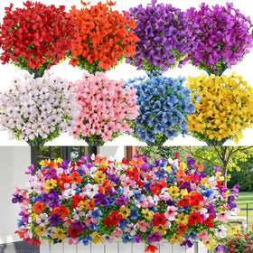 SHareconn artificial flowers outdoors 20 bundles for vibrant, low-maintenance décor.