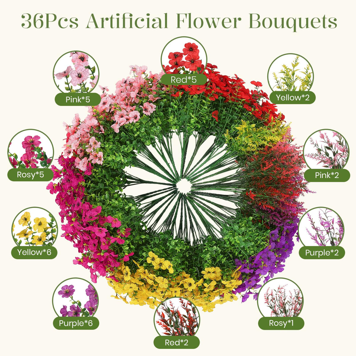 SHareconn daisy eucalyptus lavender bouquets for vibrant backyard displays