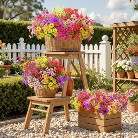 SHareconn lavender stems and colorful daisies for DIY crafts