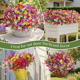 SHareconn UV-resistant outdoor flowers endure sun while keeping color.