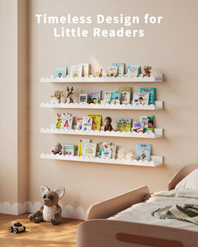 Shario baby room decor shelves white 36 inches simplify bedtime reading