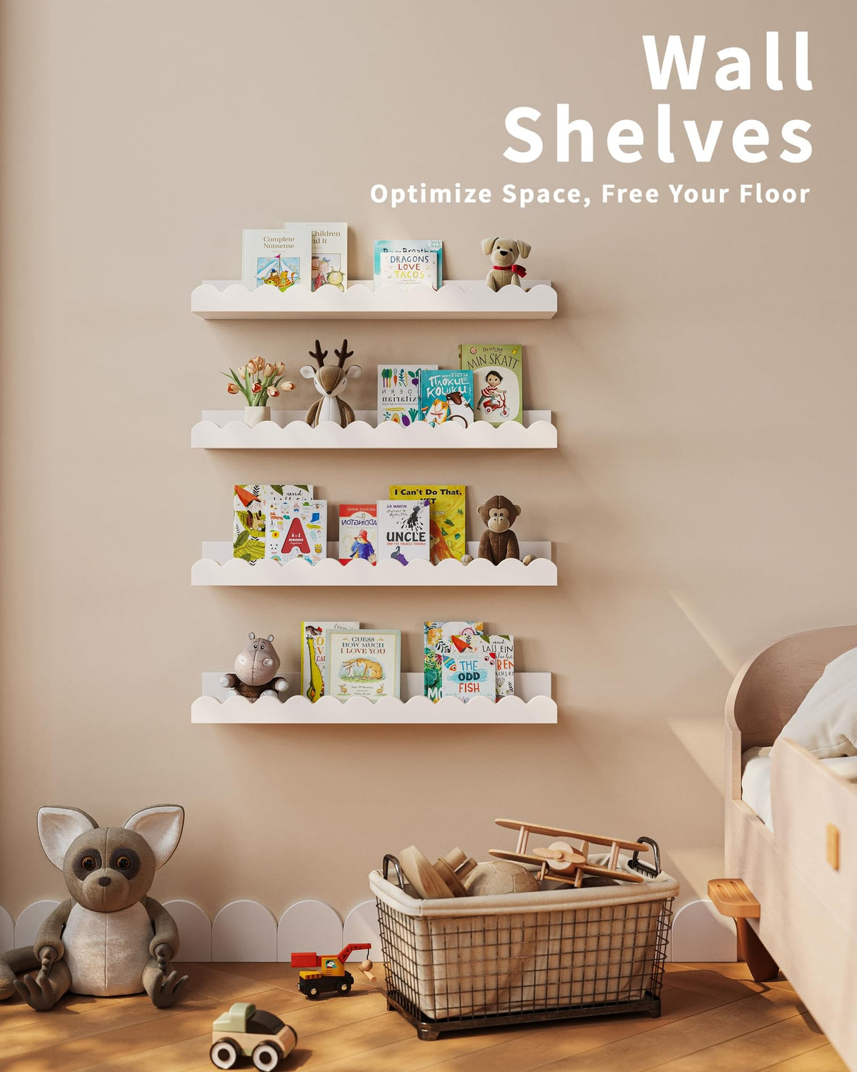 Shario hardware included for easy installation on any wall.