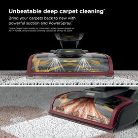 Shark CarpetXpert HairPro PowerSpray targets tough stains on rugs.