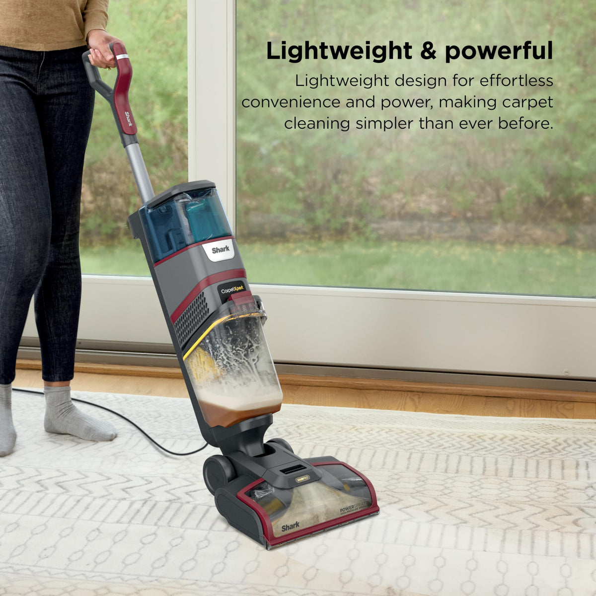 Shark CarpetXpert HairPro ultra-fast dry times after cleaning.