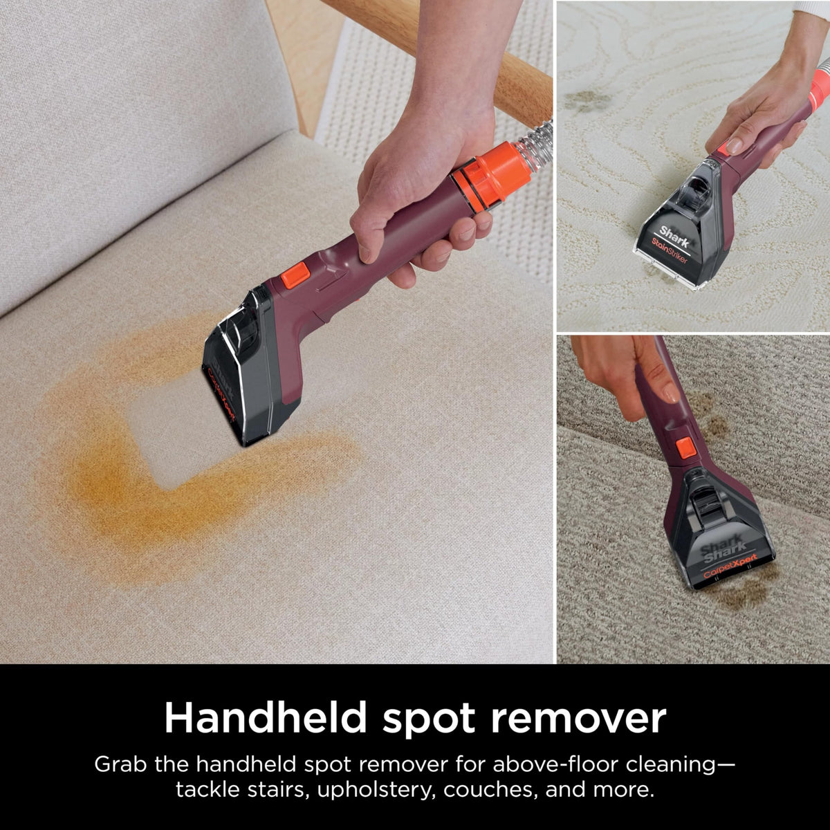 Shark EX150 deep-clean performance lifts dirt and grime from fibers